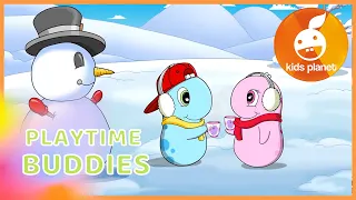 PLAYTIME BUDDIES | Educational cartoons for children | Funny cartoons in English | Winter sports