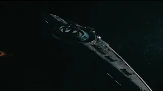 What a Blackhole powered starship would look like | Foundation season 1 episode 1 clip.