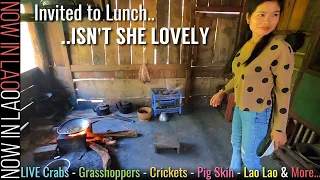 Eating Lao Food with the Local Lao People | Now in Lao