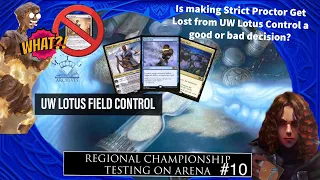 UW LOTUS FIELD CONTROL-( EXPLORER/PIONEER) REGIONAL CHAMPIONSHIP TESTING ON ARENA #10