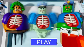 SURGERY GHOST,ZOMBIE,LUMPA BARRY'S PRISON RUN! HOSPITAL MODE New Scary Obby (#Roblox)