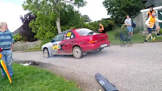 Close call at the Cimbern Rallye 2021 in Germany