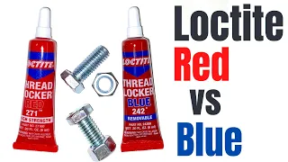 Loctite Red vs Loctite Blue Torque Test - How Much Stronger is Red than Blue?