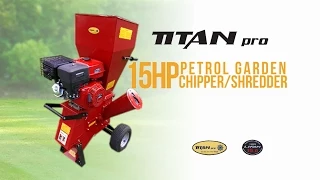 15HP Petrol Garden Chipper/Shredder from Titan Pro