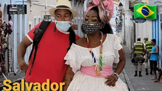 Salvador, Blackest Brazilian city walking tour (Narrated) [4k]