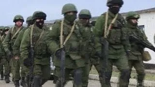 Russian soldiers in control of Crimea