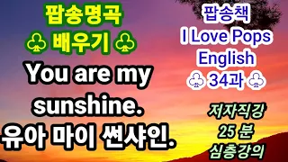 You are my sunshine (유아 마이 썬 샤인) 가사 해석 발음 설명 팝송배우기, 아이러브 팝스잉글리시 저자 직강, [웰컴샘 팝송영어교실]