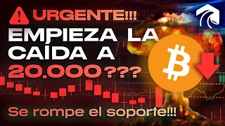 URGENTE!!!! BITCOIN EN CAIDA LIBRE HASTA $26K?? SE ROMPEN LOS 30K (otra vez): qué es lo que sigue???