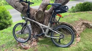 Decathlon TILT 900 foldable bike in Hawaii - more modifications!