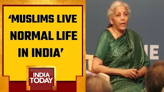 Watch: FM Nirmala Sitharaman Defended The State Of Muslims In India | Nirmala Sitharaman Speech