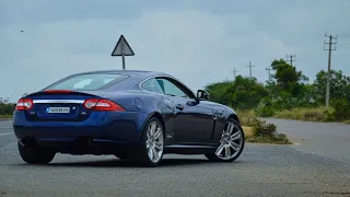 Spectrum Blue Jaguar XKR | custom resonator delete and straight pipe | Fly-by's and Acceleration 🔥