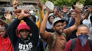 Protests escalate into violence in South Africa as police and students clash