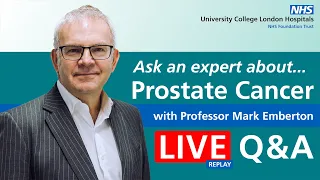 Ask an expert about. . . Prostate Cancer | Professor Mark Emberton