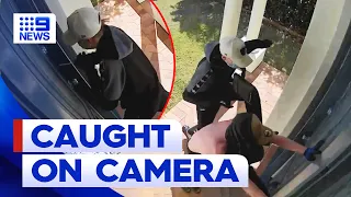 Trio of alleged teenage thieves caught on camera | 9 News Australia