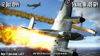 Bf 109 G14: 5 kills, Dogfight with Spitfires over Tilburg | Ace in a day | IL-2 WW2 Air Combat Sim