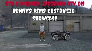 GTA 5 FULL MODDED LIFEGUARD ATV ON BENNY‘S RIMS CUSTOMIZE & SHOWCASE