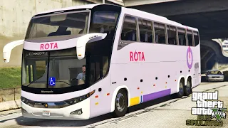 GTA V Bus Simulator - VIAÇÃO ROTA TRANSPORTES Ônibus Marcopolo G7