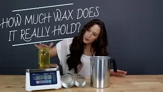How to Find Out How Much Candle Wax Your Container Will Hold -  Candle Making Tips