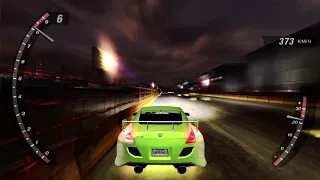 NFS Underground 2: South Runway in 17.62 with Nissan 350Z 492 kW667 Nm