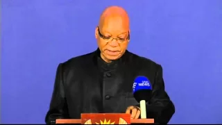 Jacob Zuma announces the death of Nelson Mandela