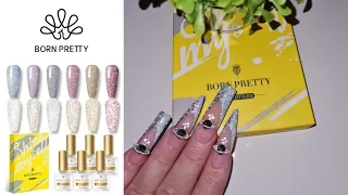 BORN PRETTY REFLECTIVE NAIL GEL COLLECTION | ENAILCOUTURE 123 GO BLACK FRENCH | BUBBLEGUM TUTORIAL