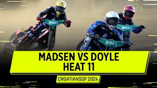 A feisty fight for the win ⚔️ Heat 11 #CroatianSGP 2024 | FIM Speedway Grand Prix