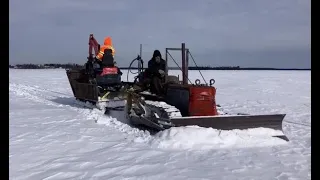 Recovered the Burnt Remains of a Beech 18 Airplane Across a Frozen Lake March 10 2024