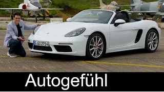 Porsche 718 Boxster S FULL REVIEW test driven Sound/Drift/Acceleration New Neu - Autogefühl