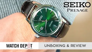 Seiko Presage SRPD37J 'The Mockingbird' Cocktail Series Automatic Watch - Unboxing & Quick look