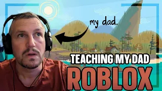 TEACHING my DAD how to play Total Roblox Drama! 😱