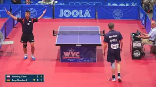 2018 World Veteran Championships - Mens Singles 45+ Final - Chen Weixing (AT) vs Jorg Rosskopf (DE)