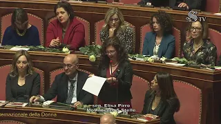 Elisa Pirro - Giornata internazionale della donna - Intervento aula Senato - 08/03/2023