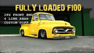 1954 F100 with IFS , 4 link and custom 9 inch Diff