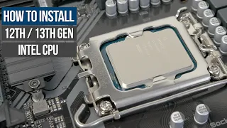 How to Install 12th/13th Gen Intel CPU in LGA 1700 motherboard.