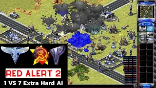 Red Alert 2 Yuri's Revenge | Ore Gardens I 1 Great British vs 7 Brutal AI