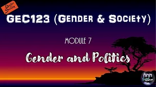 Gender and Politics