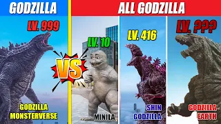 Godzilla vs ALL Godzilla Level Challenge | SPORE