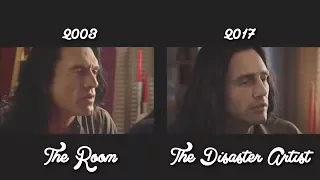 The Disaster Artist / The Room Side By Side Comparison Scenes
