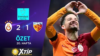 Merkur-Sports | Galatasaray (2-1) M. H. Kayserispor - Highlights/Özet | Trendyol Süper Lig - 2023/24