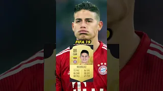 🎮 LA EVOLUCIÓN DE JAMES RODRÍGUEZ EN EL FIFA ¡YA NO SALE! 😳  #shorts