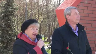 Акция "Красная гвоздика".   Митинг, возложение цветов к памятнику Подольских курсантов 4.5.2022г