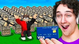 Spending $100,000 for the BIGGEST ARMY in Roblox