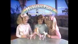 Classic My Little Pony Glittery Sweetheart Sisters Commercial (80s)