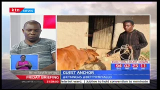 Kenya's latest Dollar Millionaire Samuel Abisai makes a courtesy call on Friday Briefing pt 1