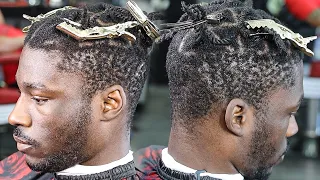 🔥WARNING🔥 DROP FADE ON KD TYPE HAIR/ FREESTYLE DESIGN/ ANDIS GTX EVO/ HAIRCUT TUTORIAL