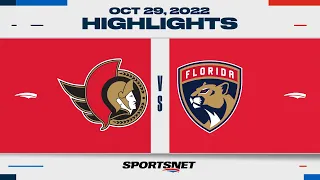 NHL Highlights | Senators vs. Panthers - Oct. 29, 2022