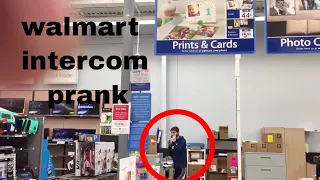 Yelling in Walmart intercom prank