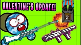 Surviv.io *NEW* MOST POWERFUL CANNONS!! Minigun, M79 & Heart Cannon (Survivio Valentine's Update)