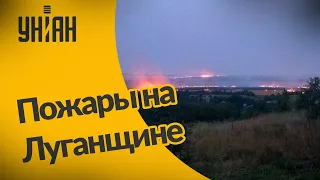 Пожары в Луганской области: под Лисичанском загорелись поля