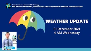 Public Weather Forecast Issued at 4:00 AM December 1, 2021